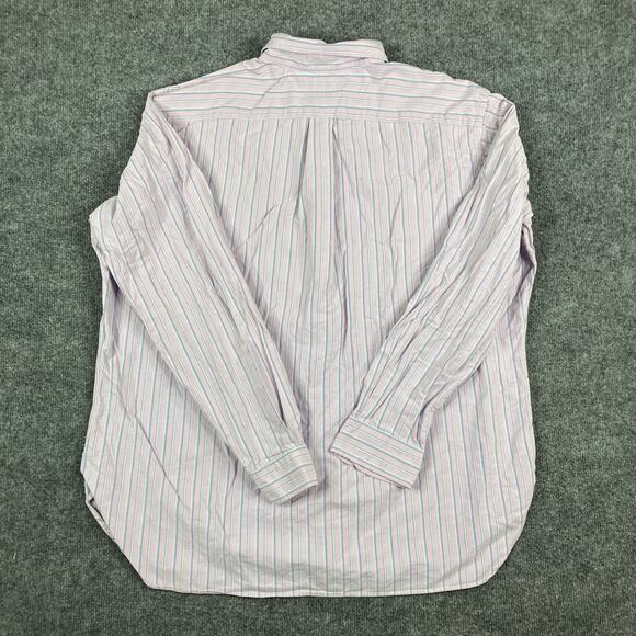 Ralph Lauren Dress Shirt Mens XXL Pink Striped Long Sleeve Button-Down Classic - Picture 7 of 8